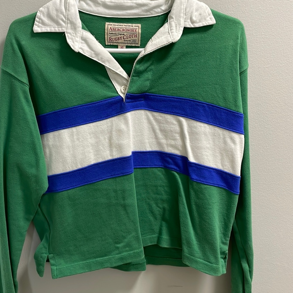 WORN ONCE Rugby shirt, fits like S/M